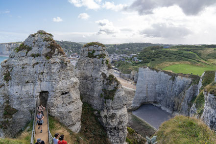 Bild: Felsenküste Étretat, Eingang zur Chambre des Demoiselles  