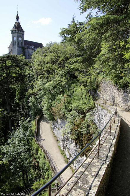 Bild: Auf dem Kreuzweg in Rocamadour