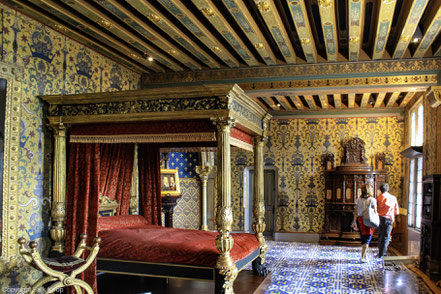 Bild: Schlafzimmer des Königs im Château Royal de Blois 