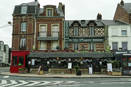 Bild: Quai de la Vicomte am Hafen von Fécamp 