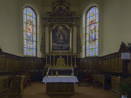 Bild: Der Hauptaltar in der Église Saint-Médard de Bœrsch in Bœrsch 