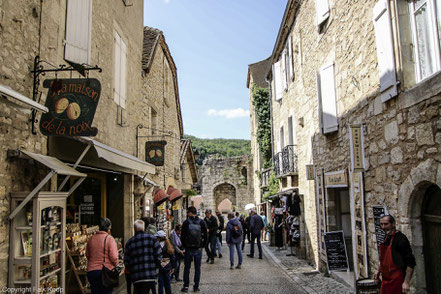 Bild: In den Straßen von Rocamadour