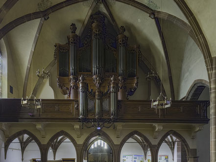 Bild: Kraemer-Orgel von 1489 in der Église Notre-Dame-de-la-Nativité de Saverne
