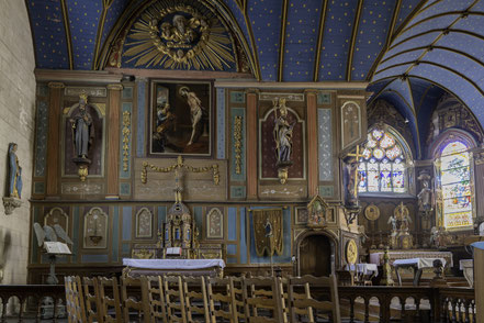 Bild: Der Antoniusaltar in der Église Saint-Sauveur in Le Faou, Bretagne