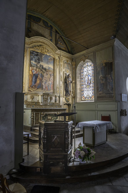 Bild: Lanloup mit Église Saint-Loup in der Bretagne 