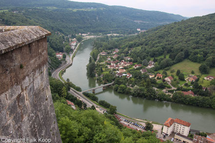 Bild: Blick von der Citadelle in BESANÇON 