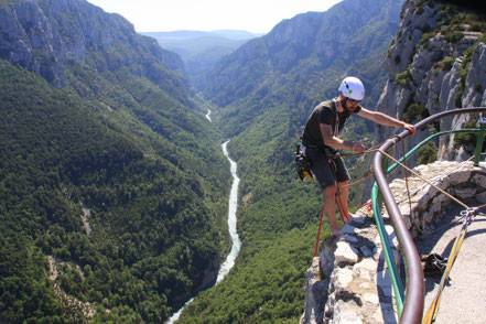 Bild: Bersteiger im Gorges du Verdon, Frankreich