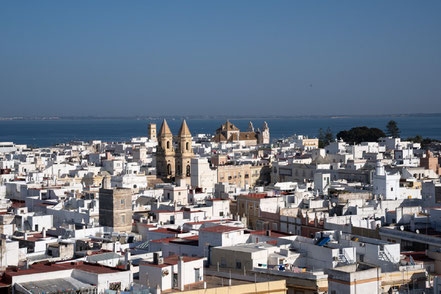 Bild: Ausblick vom Turm "Torre Tavira" in Cádiz 