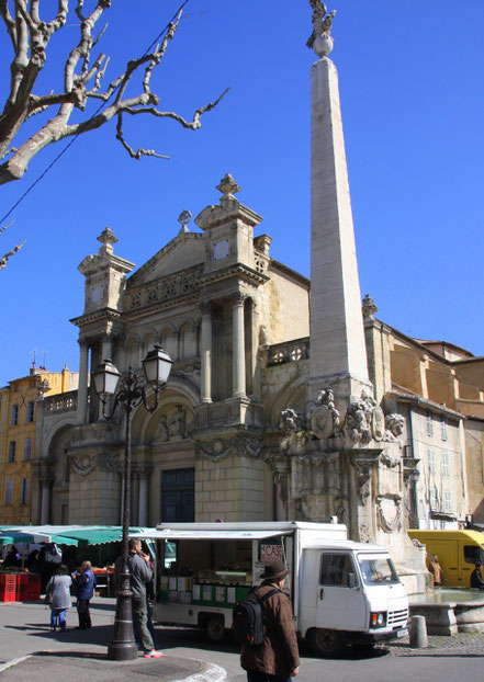 Bild: Portal der Église de la Madeleine aus dem 17. Jahrhundert in Aix-en-Provence