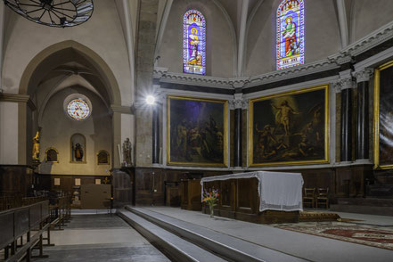 Bild: Im Innern der Église Sainte-Quitterie de Tarascon-sur-Ariége in Tarascon-sur-Ariège im Département Ariège