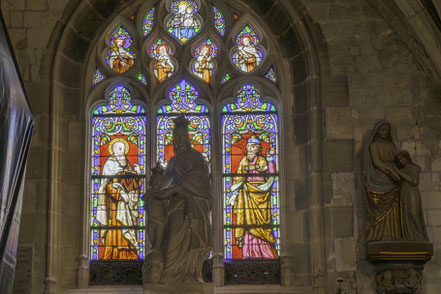 Bild: Bunte Fenster in der Église Saint-Jacques in Le Tréport