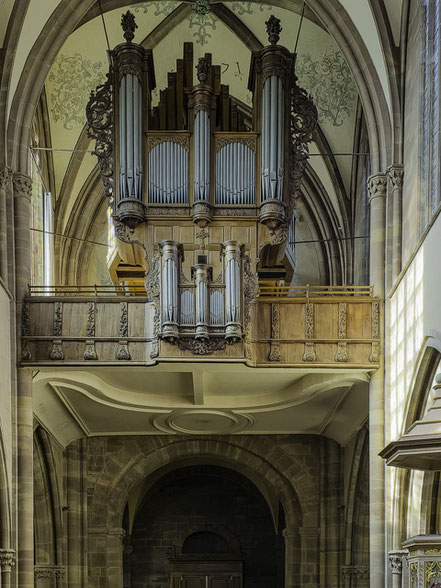 Bild: Silbermannorgel in der Abteikirche Saint-Étienne in Marmoutier