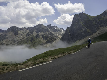 Bild: Fahrt auf den Col du Tourmalet 