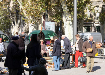 Bild: Markt an der Markhalle, Avignon