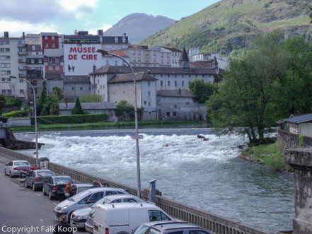 Bild: Blick auf das Musée de cire in Lourdes