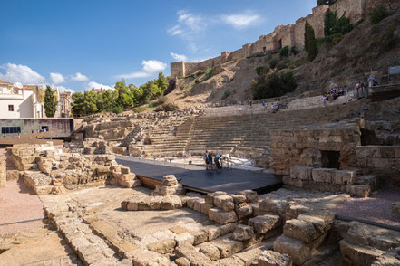 Bild: Sehenswürdigkeit römisches Theater in Málaga, Spanien