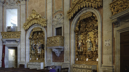 Bild: Blick in das Innere der Igreja dos Clérigos in Porto 