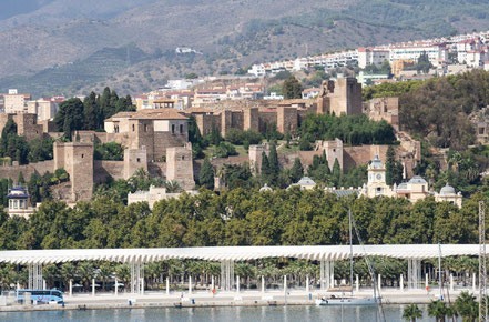 Bild: Blick auf die Alcazaba in Malaga  