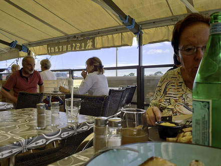 Bild: Im Restaurant Le Safran, Quai Henri Chardon in Barfleur