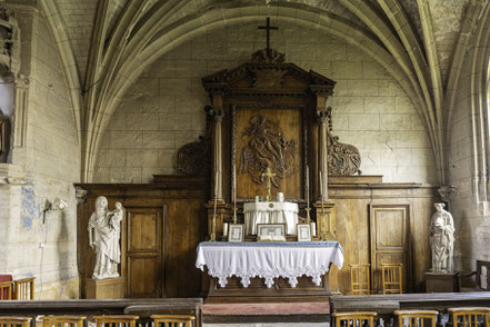 Bild: Im Innern der Collégiale Notre-Dame-de-l'Assomption in Écouis  