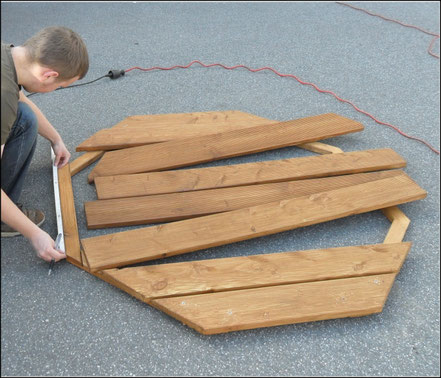 Storchennest bauen