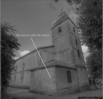 école de ladevèze-Rivière salle de classe 1850 autrefois