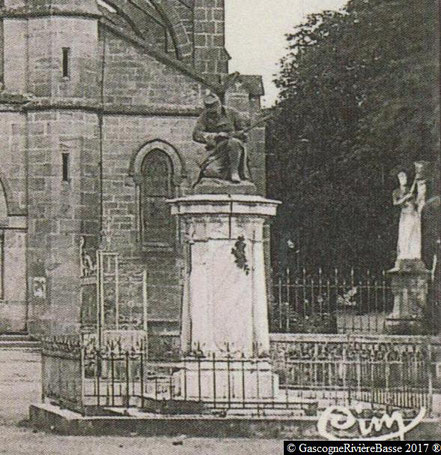 Monument du Souvenir Français Plaisance du Gers 1897 Baux Antonin