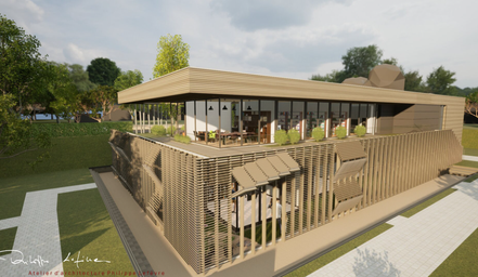 Maquette des futurs bâtiments