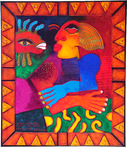 SOLD. Antigua, a bay a day. After 360 days I settle down for 5 days, 70x80 cm