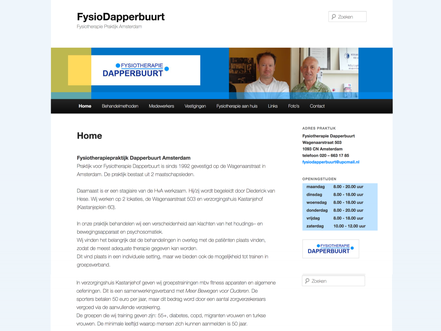 website fysiotherapie amsterdam