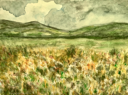 Berg- und Wiesenlandschaft (30 x 40 cm)