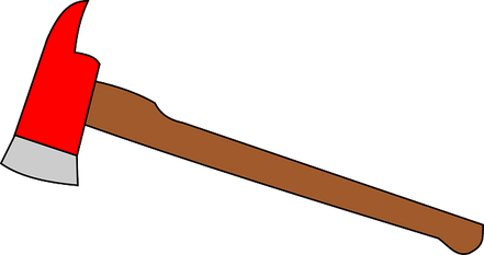 Feuerwehraxt. Bild von OpenClipart-Vectors auf Pixabay