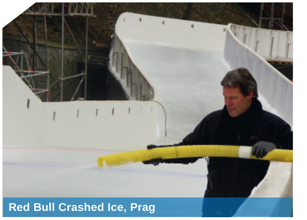 Red Bull Crashed Ice, Prag - realisiert mit der SnowBOX