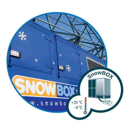 Snow for temperatures below 0 °C with SnowBOX