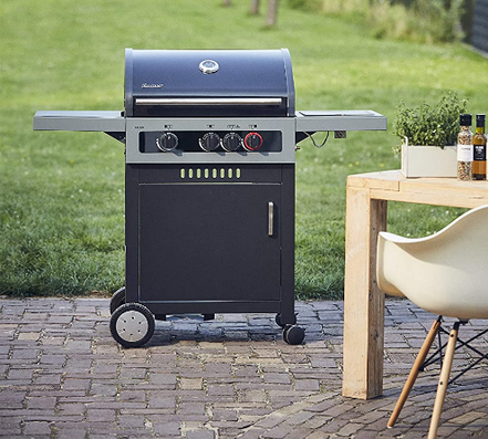 Enders Gasgrill aus Edelstahl mit 3 Brennern