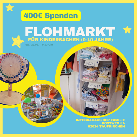 Grafik zu 400€ Spenden aus Flohmarkt