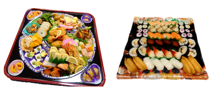 寿司鉢盛セット：12,200円（税別）～＜税込13,176円～＞