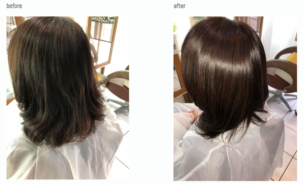 プラチナグロスライトのビフォアアフター画像