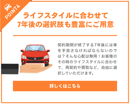 7年後の選択肢も豊富にご用意