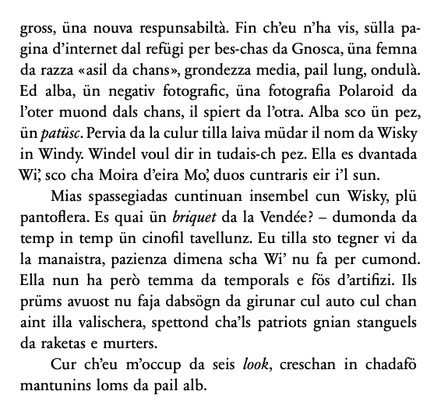 Prüm raquint dad Infanzia e bestiari, verti in vallader da Dumenic Andry