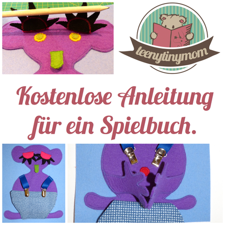 Nähanleitung für ein Spielbuch Quiet book