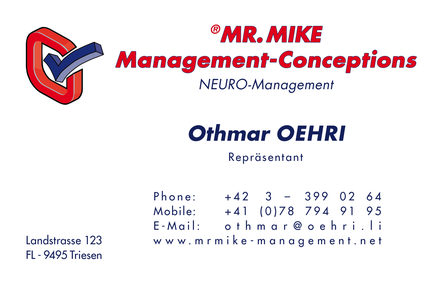 Neuromanagement,Neurowissenschaft,Kontakt,MR.MIKE Management,