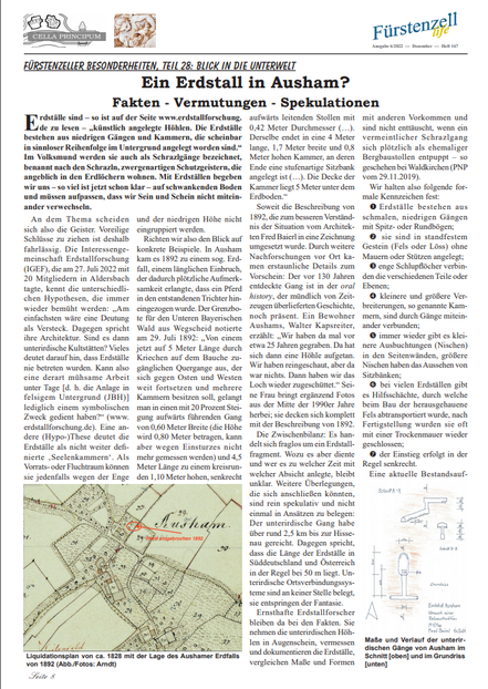 Quelle: N. Arndt und J.-B. Haversath, Fürstenzell life, Ausgabe 6/2022, Heft 167, S. 8