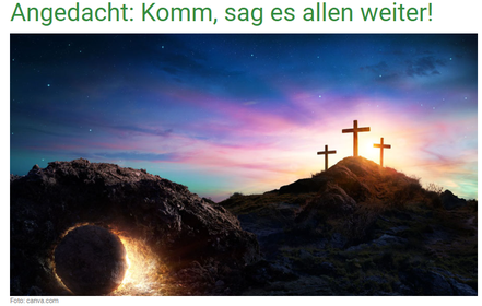 Andacht am Ostersonntag