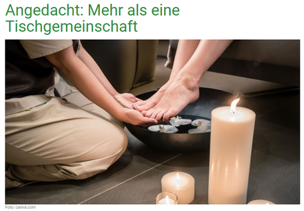 Andacht vor und zu Gründonnerstag