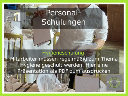 Hygieneschulung Gastronomie