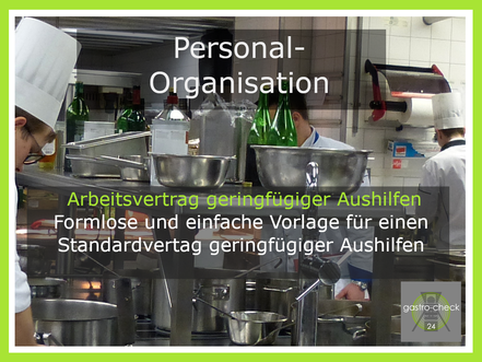 Arbeitsvertrag Aushilfen