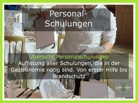 Personalschulungen Gastronomie