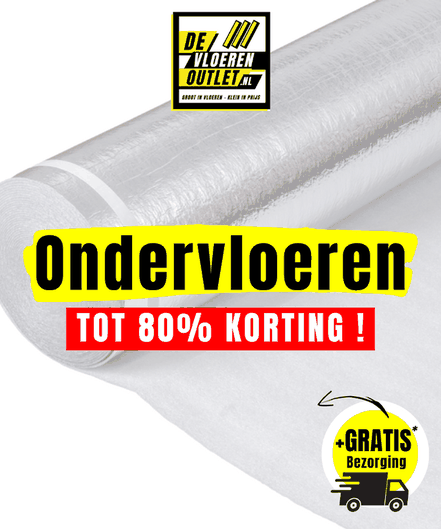 Ondervloeren aanbieding bij de Vloeren Outlet