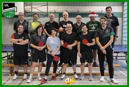 Von links (oben): Oliver, Heiko, Martin, Jusuf, Klaus, Heinrich, Jörg; unten: Marcel, Helga, Rebecca, Andreas, Manuel und Stefan